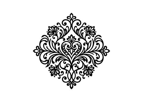 Romantic Heart Filigree Ornament SVG