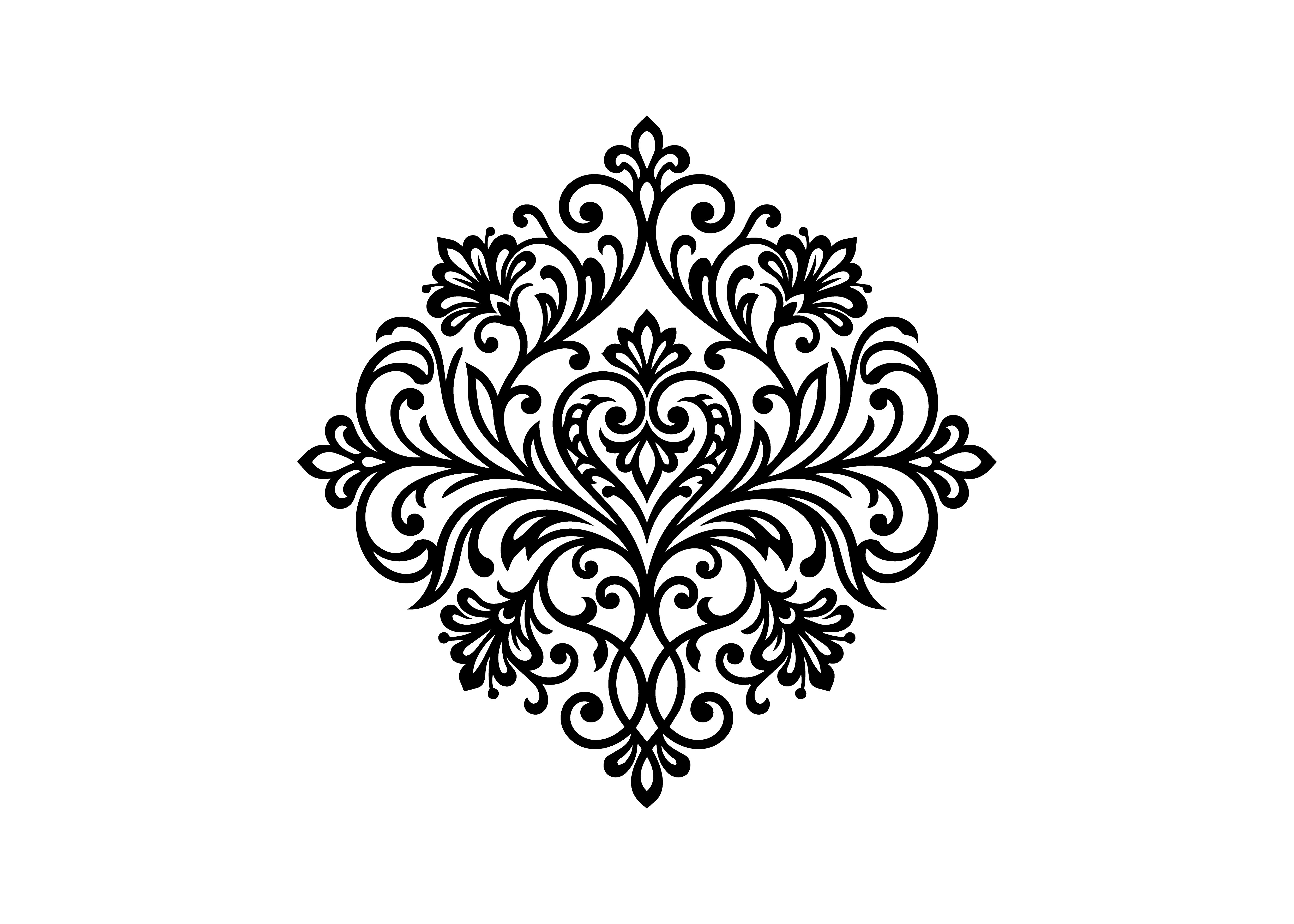Romantic Heart Filigree Ornament SVG