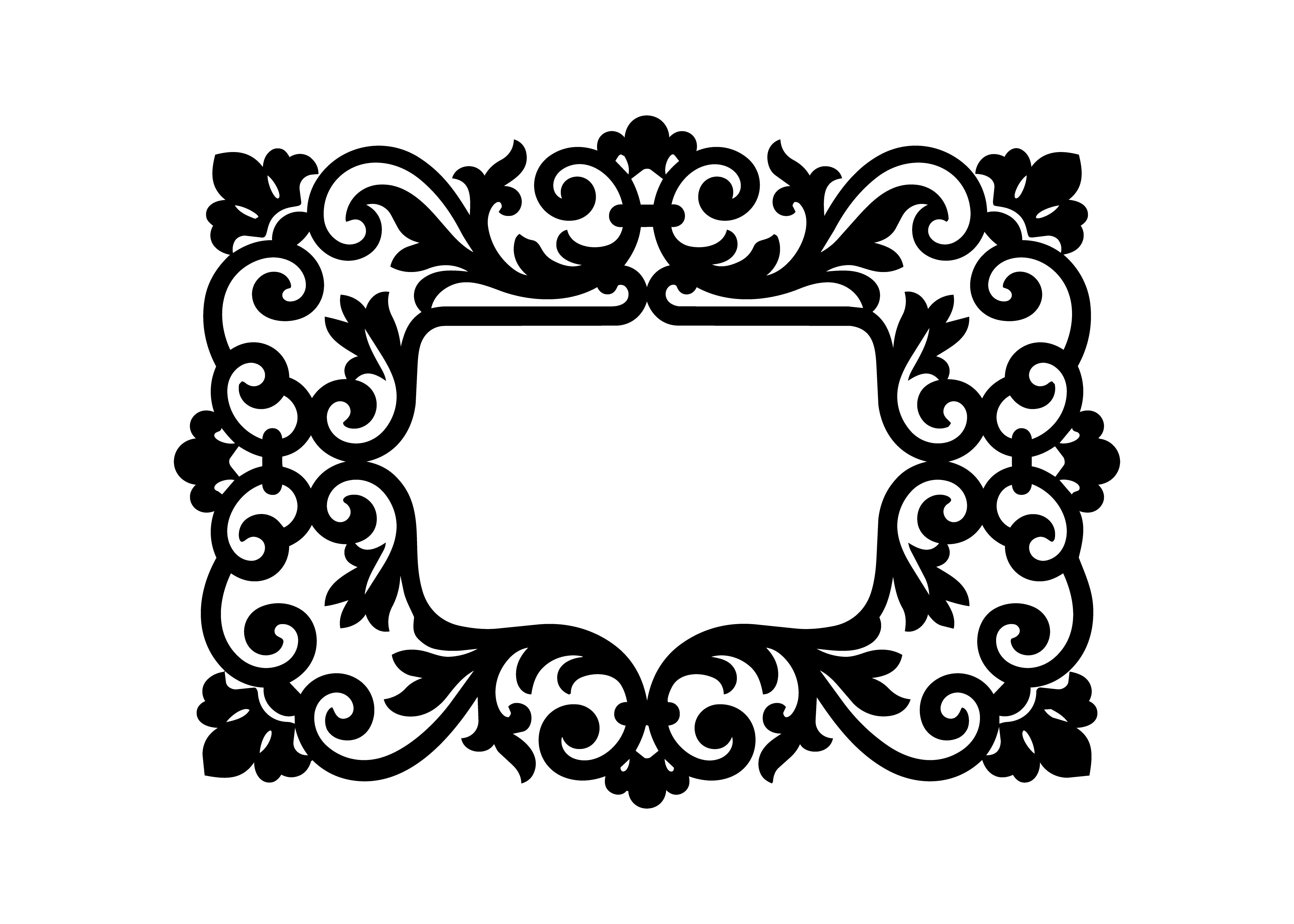 Royal Ornamental Flourish Frame SVG