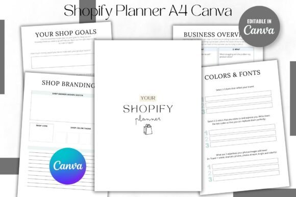 Shopify Planner A4 Canva