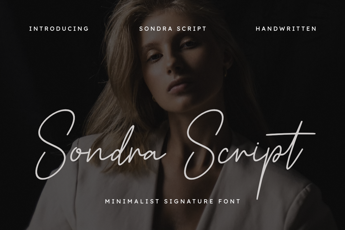 Sondra Script preview - graceful script for invitation lettering