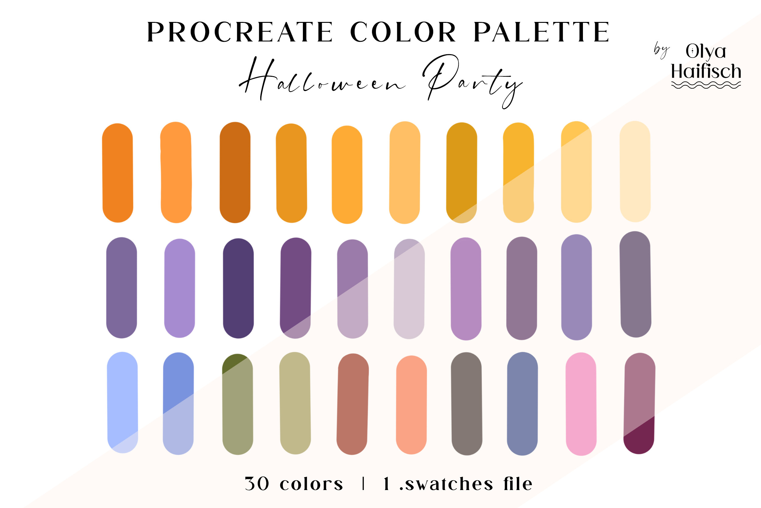 Spooky Halloween Procreate Color Palette