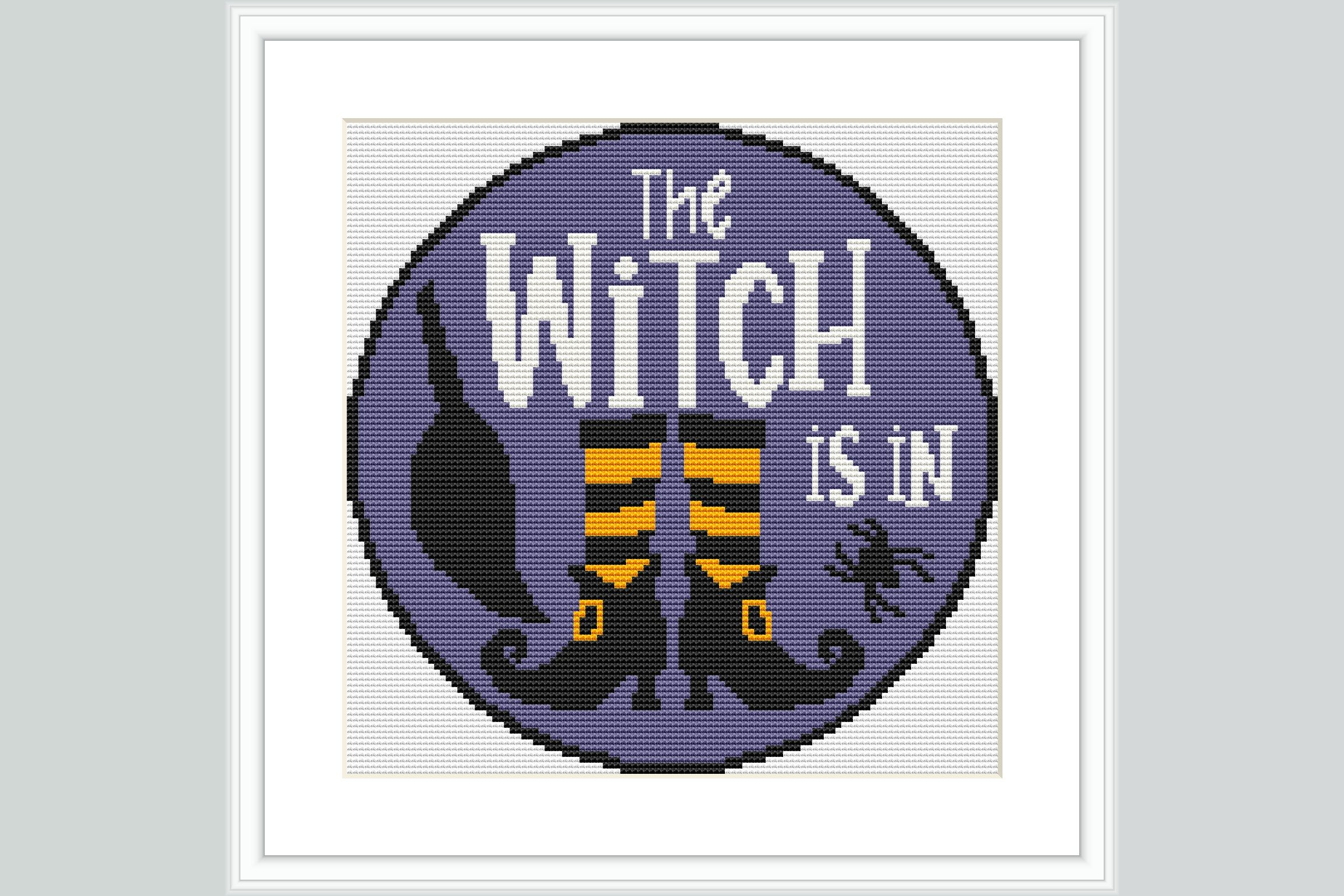 The Witch is in Cross Stitch Pattern