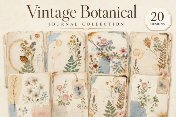 Vintage Botanical Junk Journal