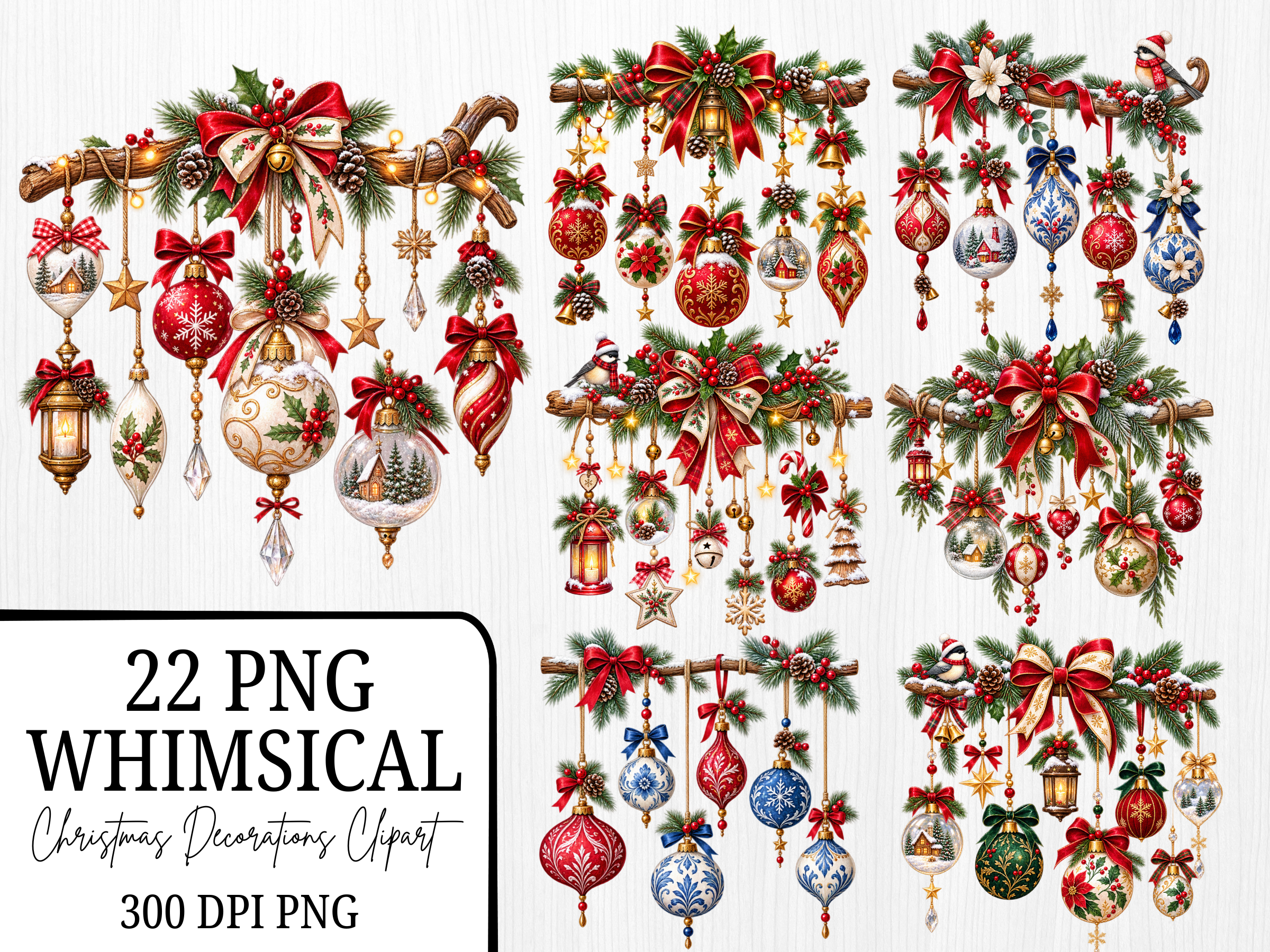 Whimsical Christmas Ornament Decorations