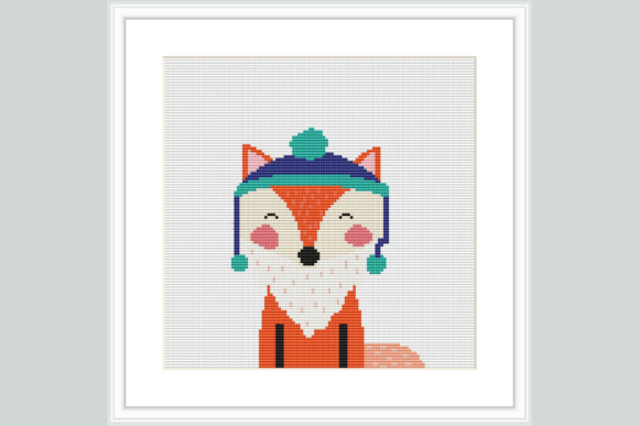 Winter Fox Cross Stitch Pattern