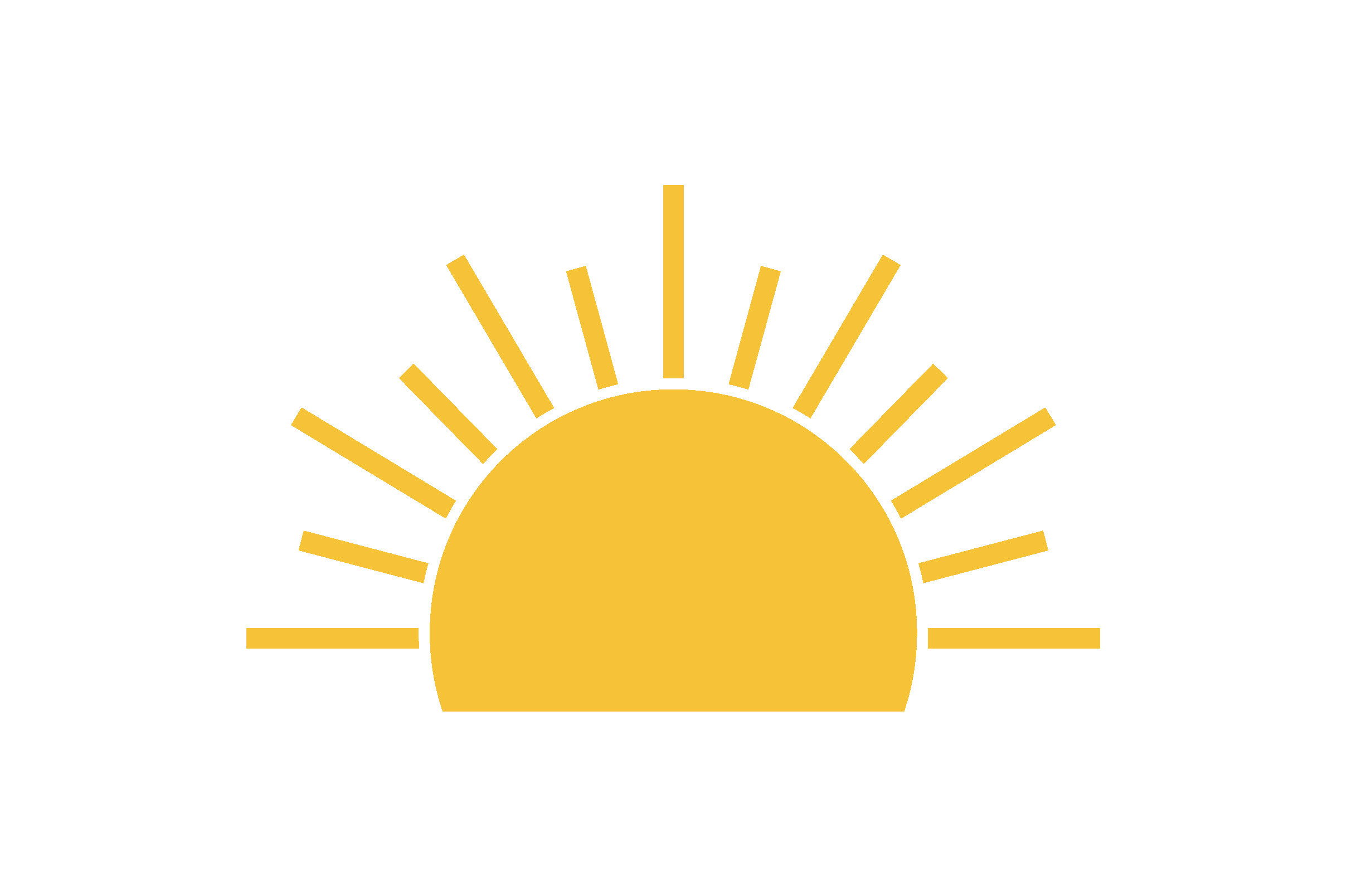Yellow Sun Icon Vector Design Concept