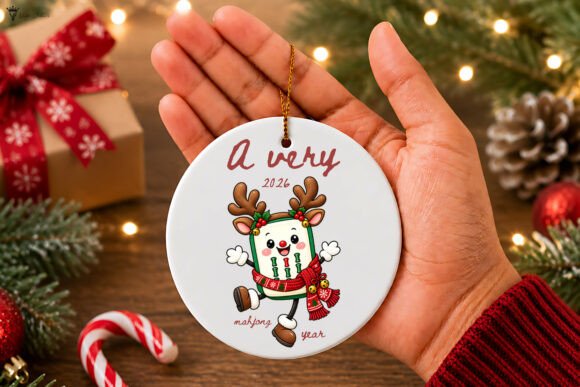 A Very Mahjong Year Christmas Ornament
