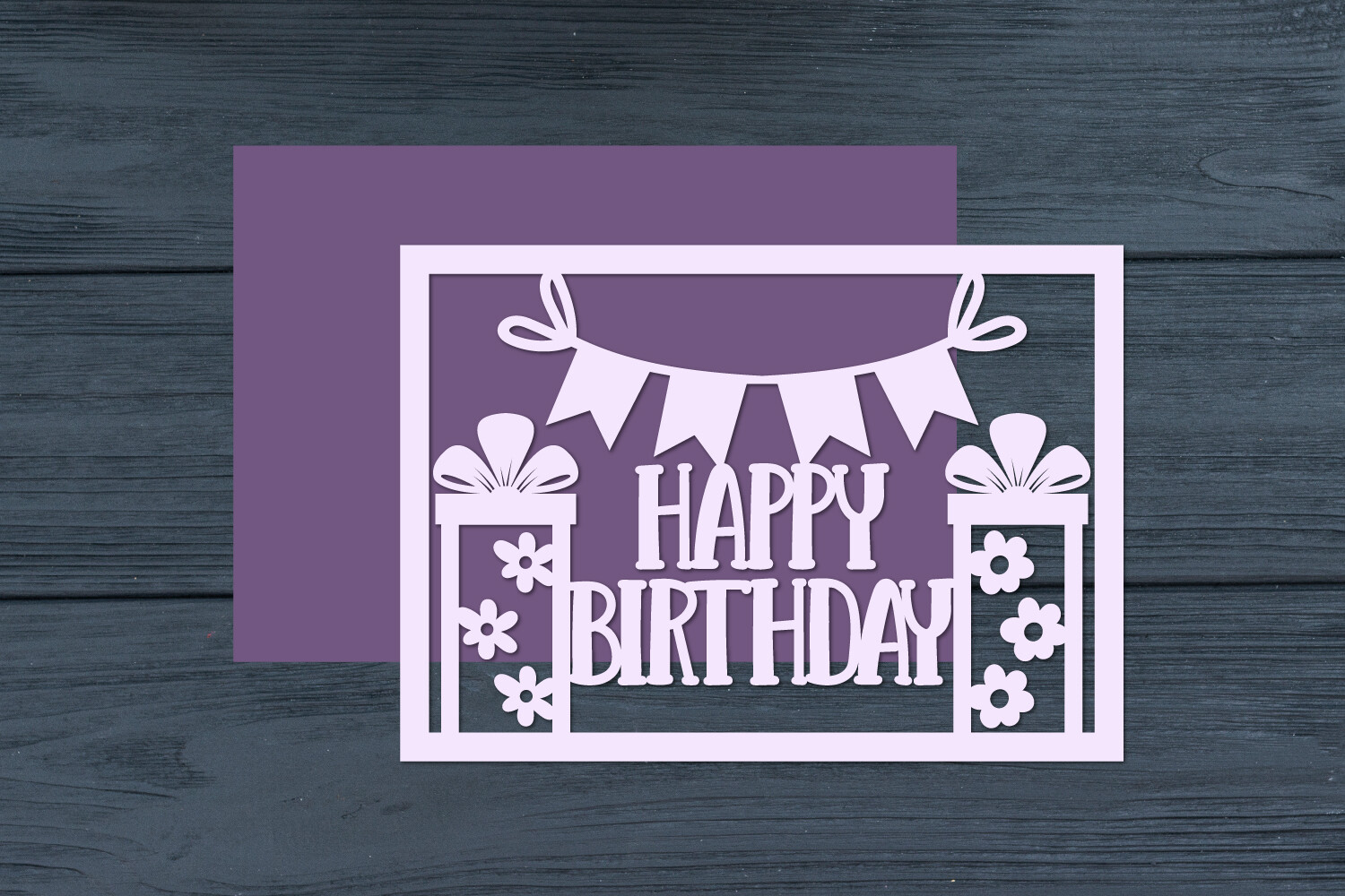 Birthday Papercut Card, Happy Birthday