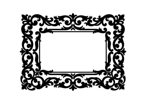 Classic Ornate Scroll Frame SVG