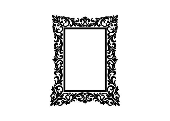 Classic Ornate Vertical Frame SVG