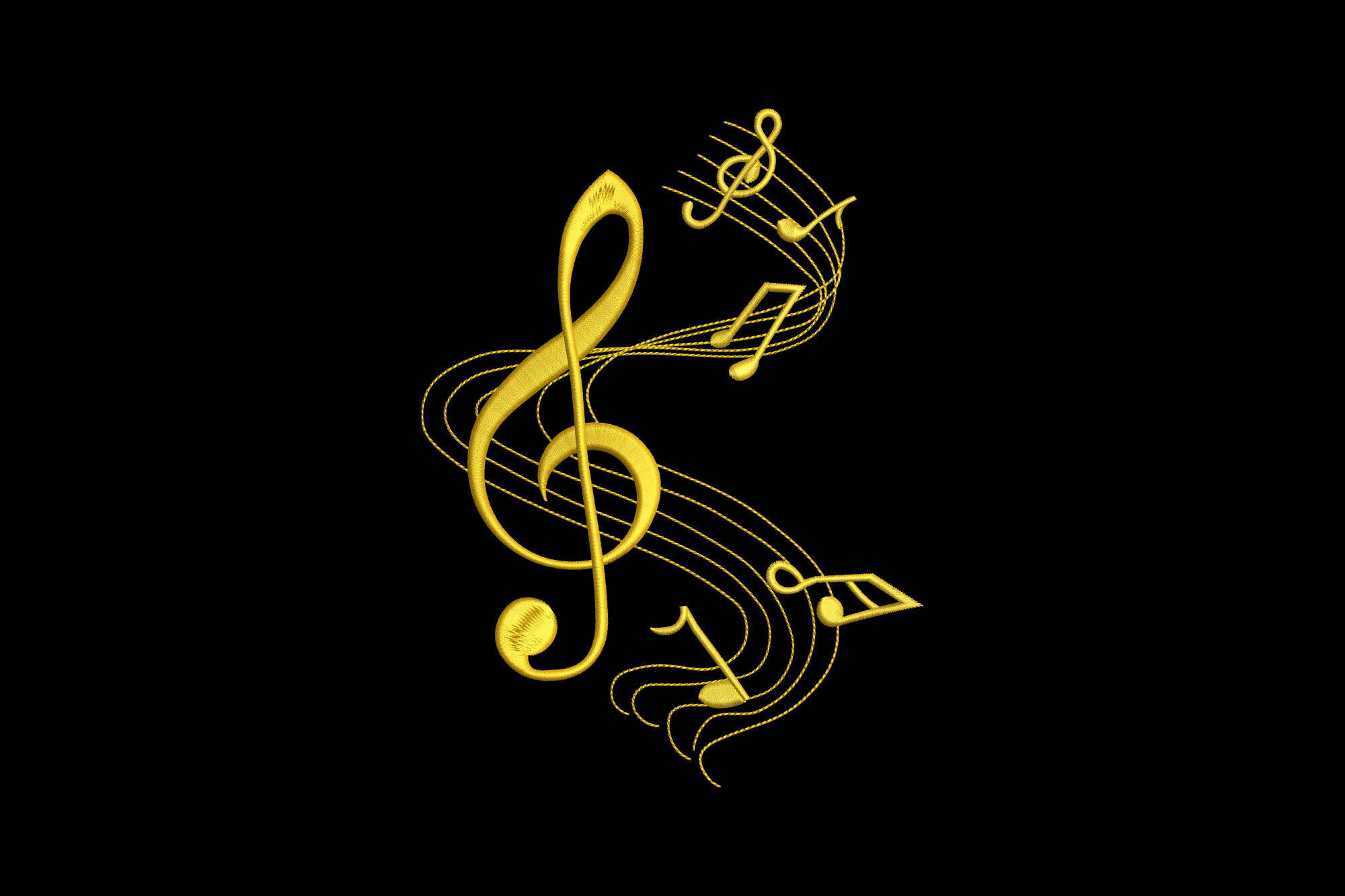 Elegant Treble Clef
