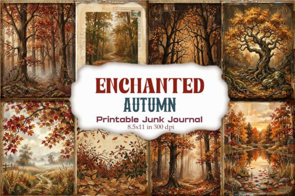 Enchanted Autumn Junk Journal Pages