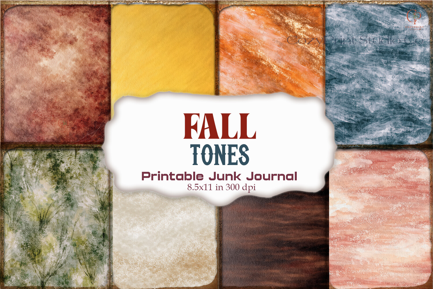 Fall Tones Junk Journal Paper | Vintage
