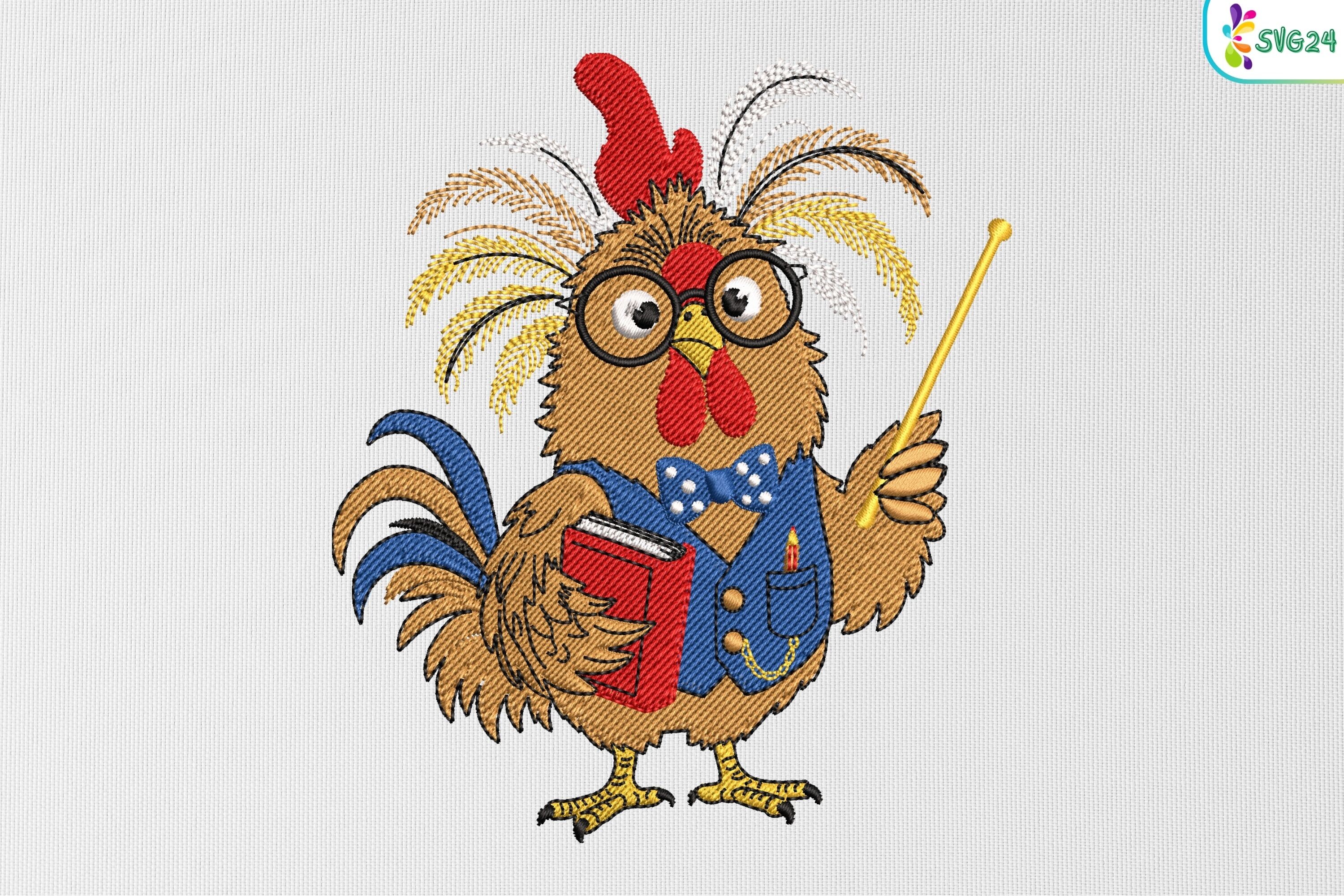 Funny Chicken Teacher