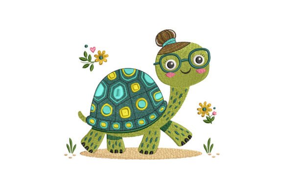 Funny Turtle Lady
