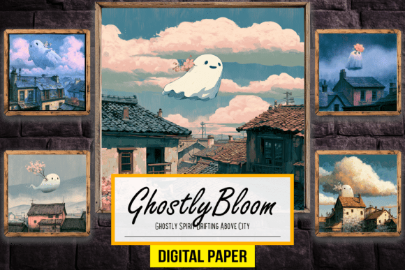 Ghostly Spirit Drifting Above City Arts