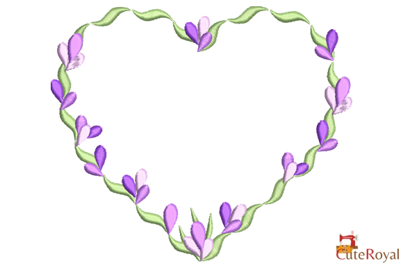Heart Flower Wreath - Floral Heart Frame