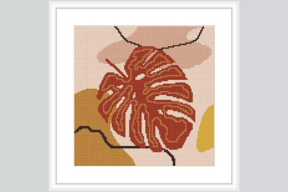 Hibiscus Bloom Cross Stitch Pattern