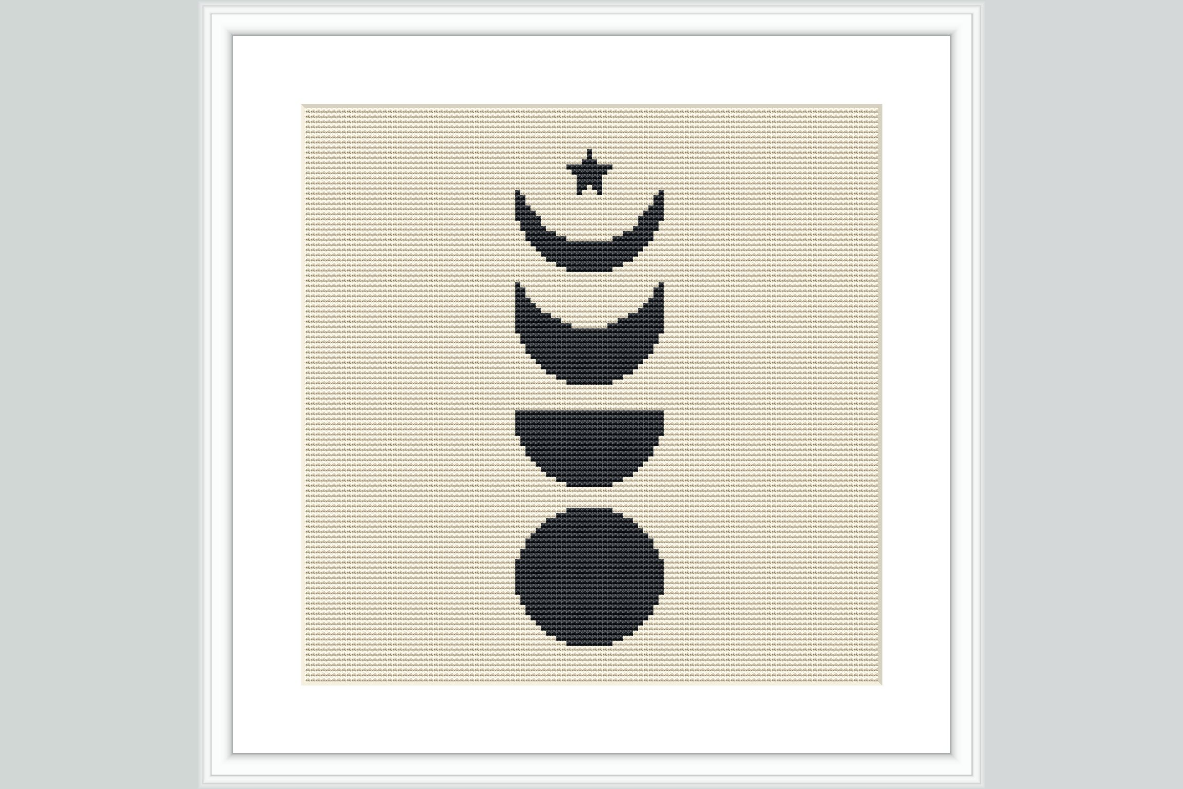 Moon Phases Cross Stitch Pattern