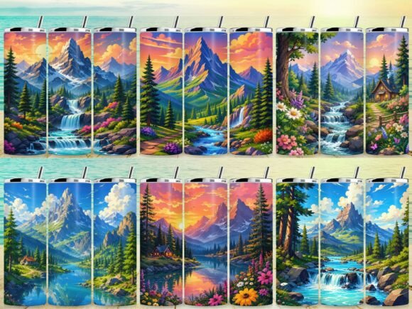 Nature Landscapes Tumbler Wrap Bundle