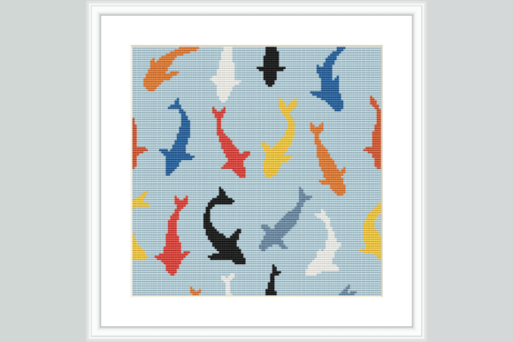Origami Koi Cross Stitch Pattern