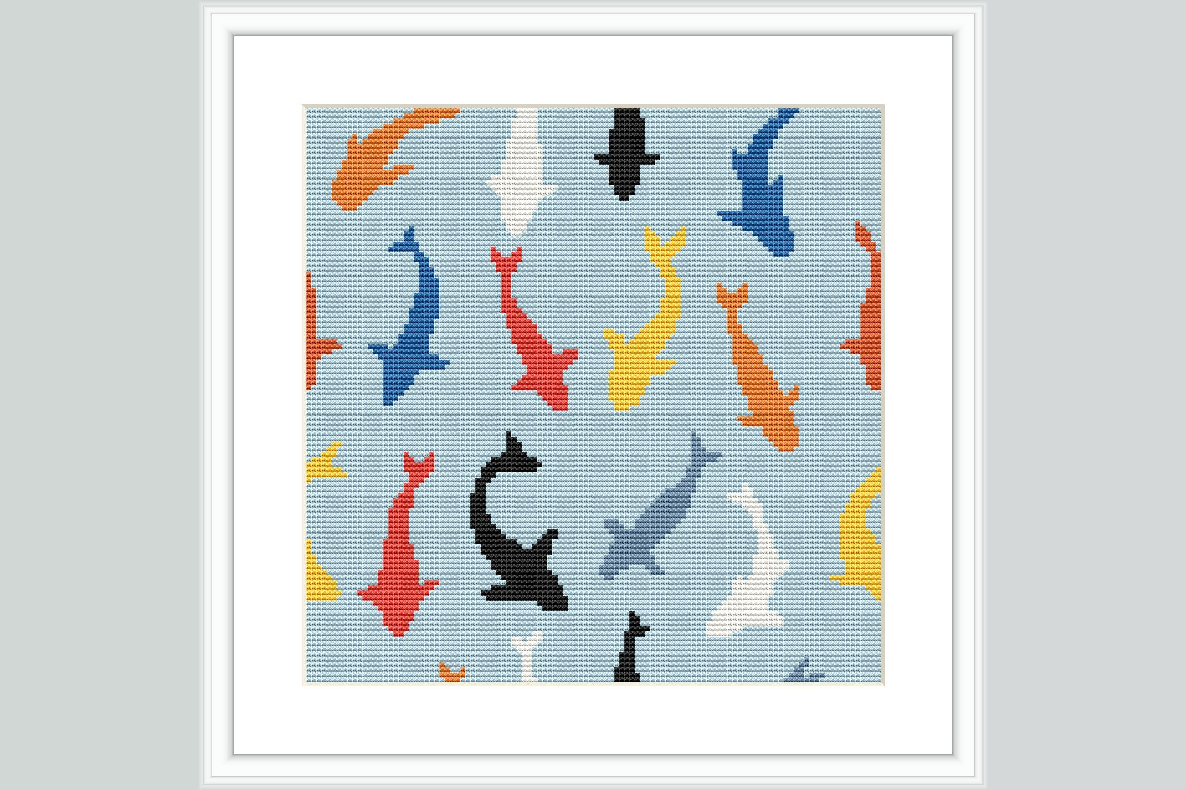 Origami Koi Cross Stitch Pattern