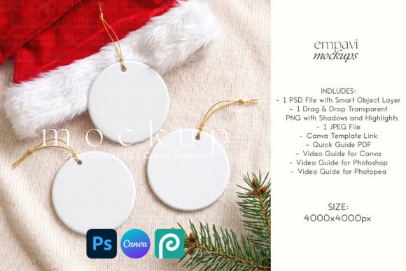 Ornament Mockup Set of 3