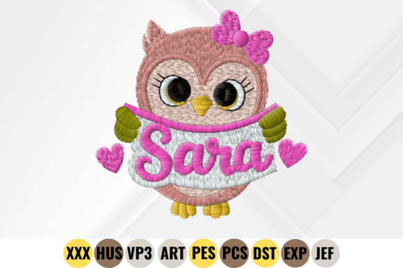 Owl Embroidery Design
