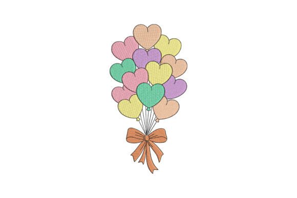 Pastel Heart Balloon Bouquet
