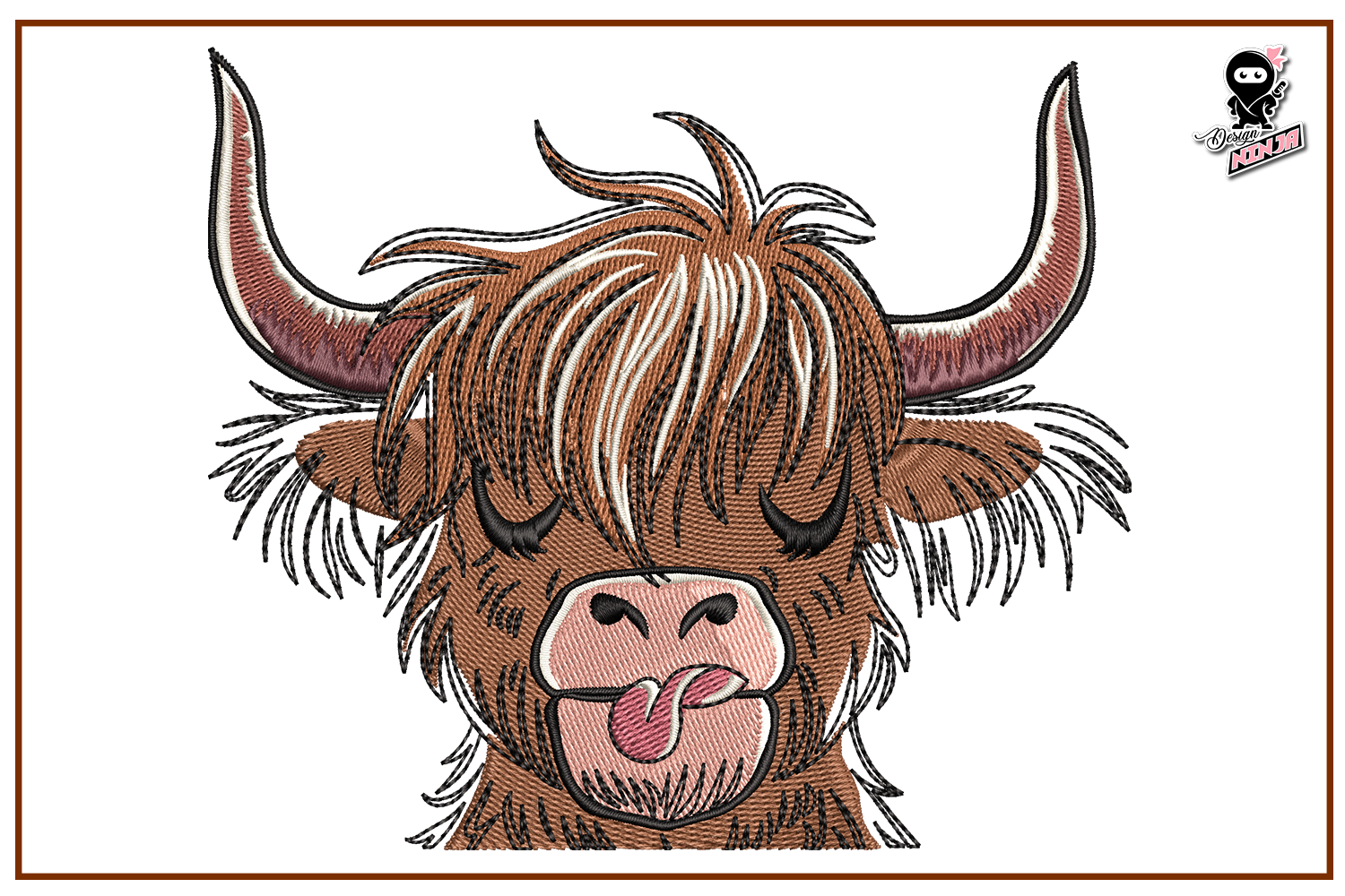 Playful Highland Cow