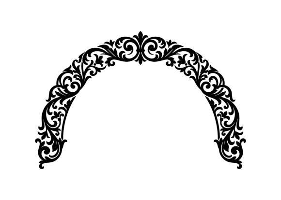 Regal Filigree Arch Flourish SVG