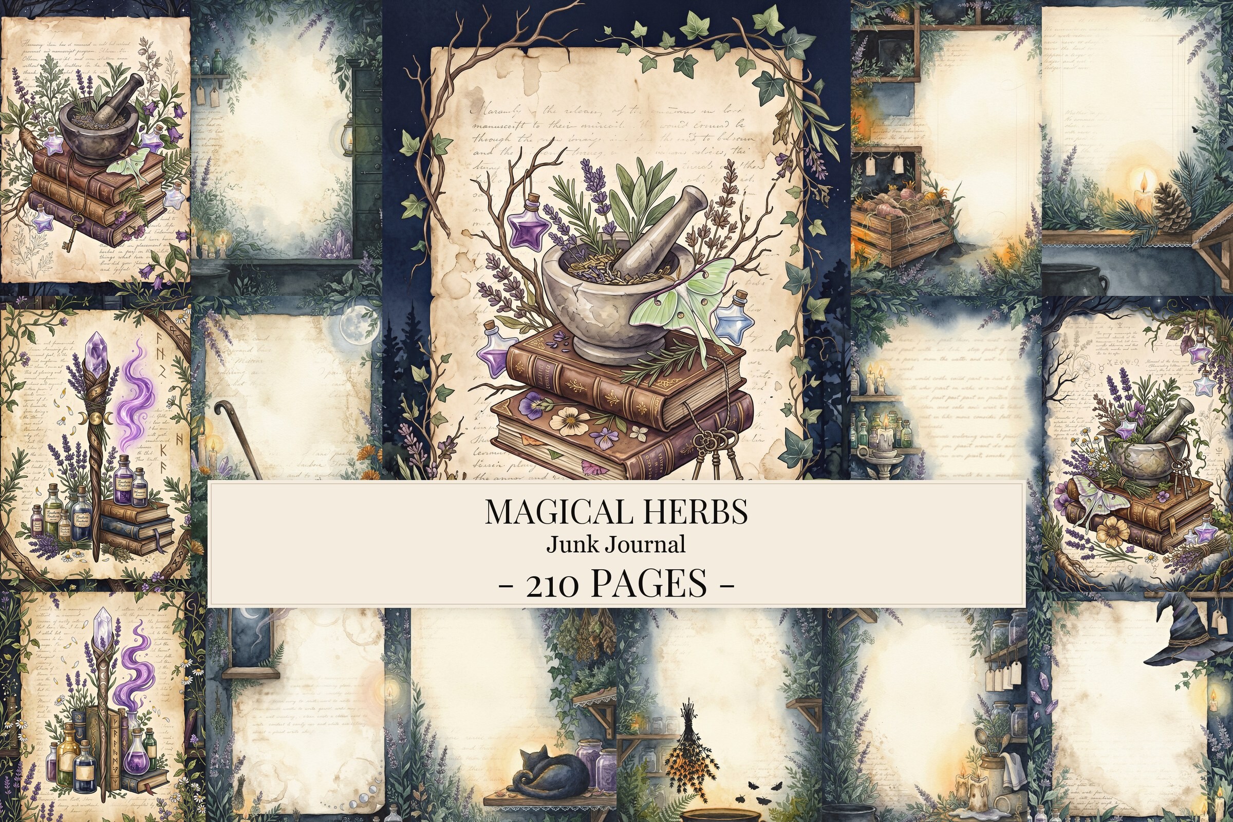 Row_166_magical-herbs-junk-journal-pages