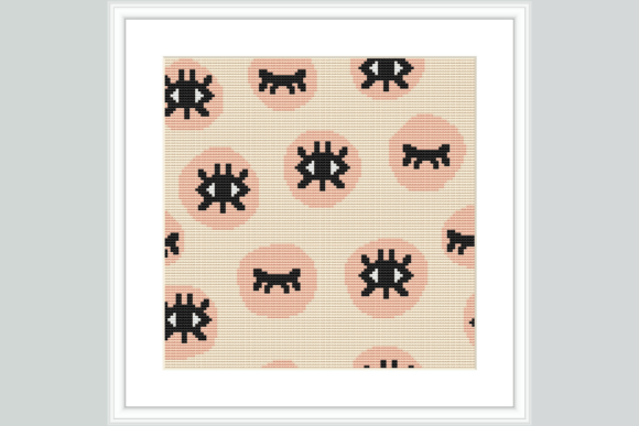 Sleepy Eyes Cross Stitch Pattern