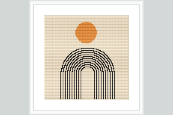 Sunrise Arch Cross Stitch Pattern
