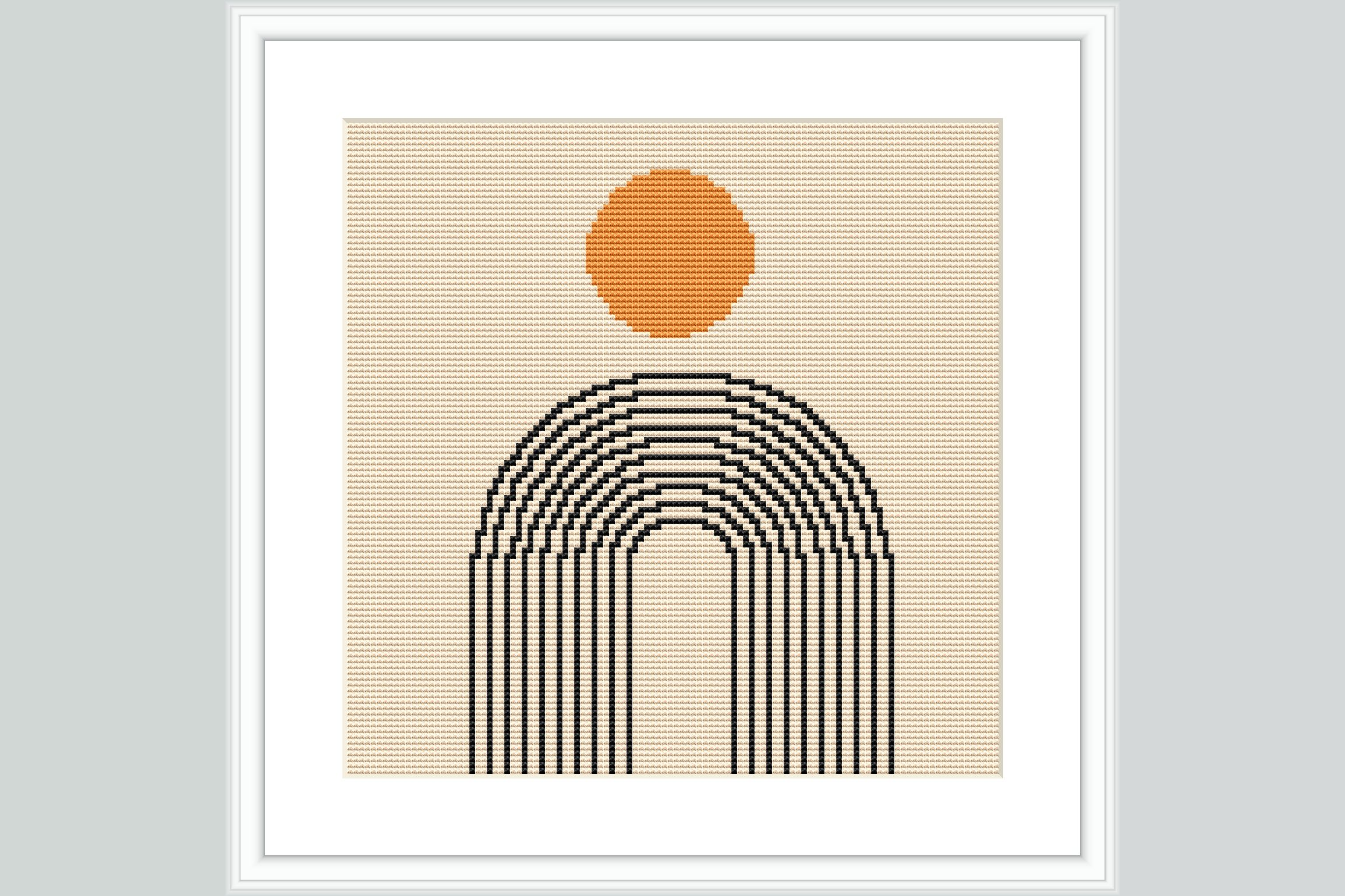 Sunrise Arch Cross Stitch Pattern