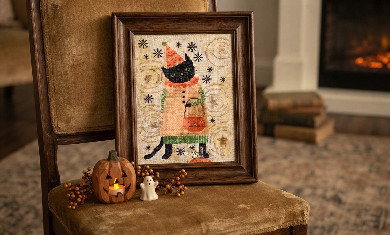 Tabby's Halloween – Cross Stitch Pattern