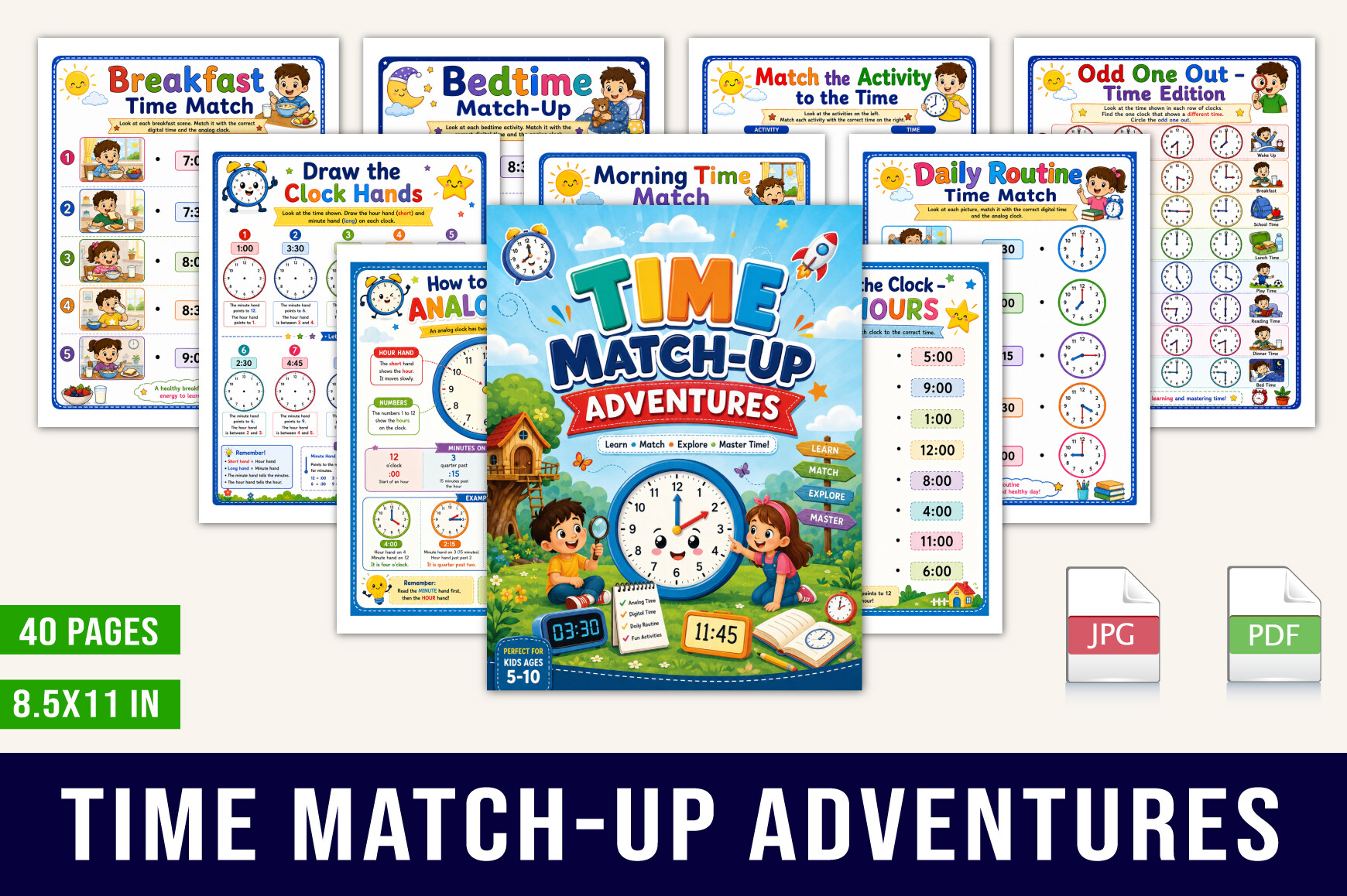 ⏰ Time Match-Up Adventures