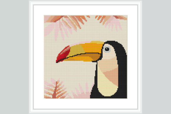 Toucan Portrait Cross Stitch Pattern