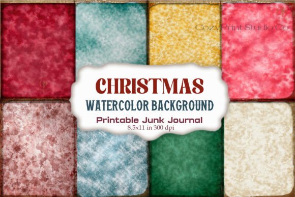 Watercolor Christmas Background
