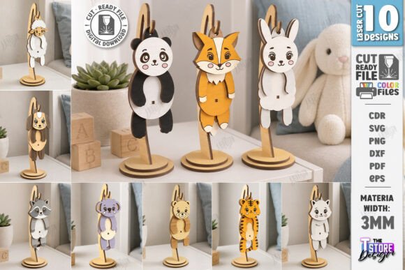 Wiggly Animal Laser Cut Bundle | CNC