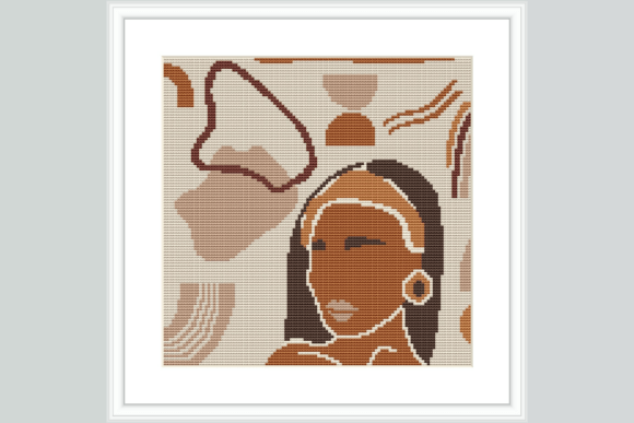 Woman Profile Cross Stitch Pattern