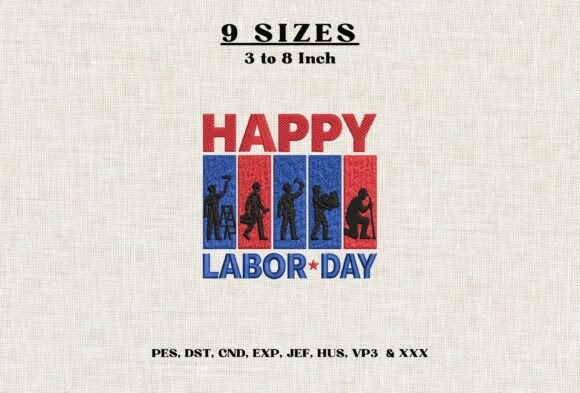 Worker Appreciation Patriotic Embroidery
