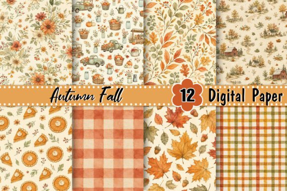 Autumn Fall Digital Paper