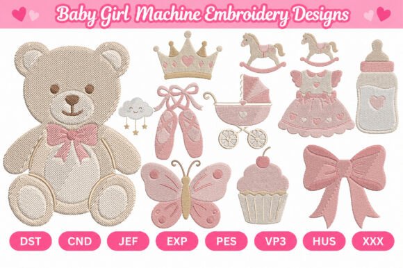 Baby Girl Machine Embroidery Designs