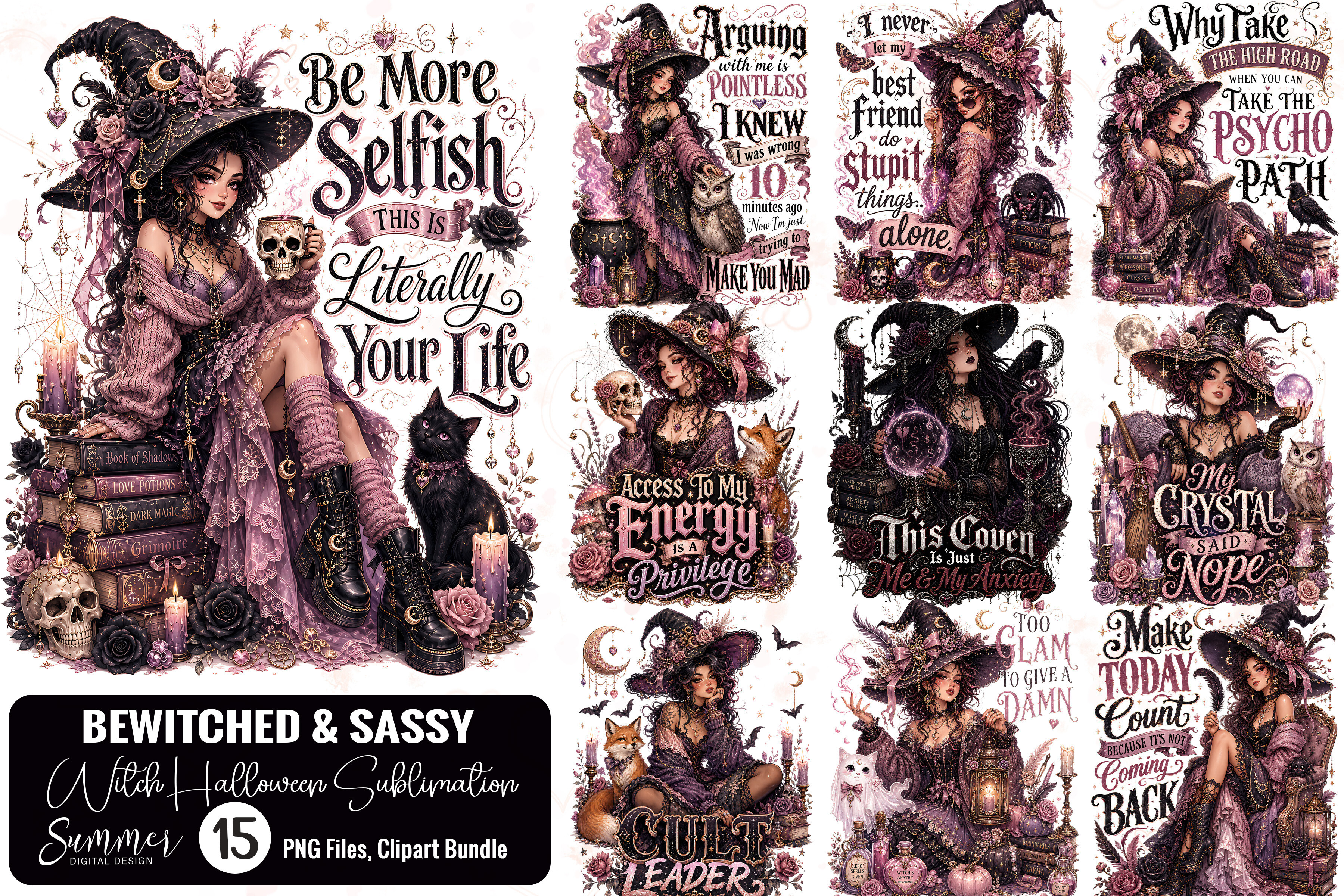 Bewitched & Sassy Witch Halloween Bundle