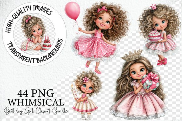 Birthday Girl Clipart Bundle