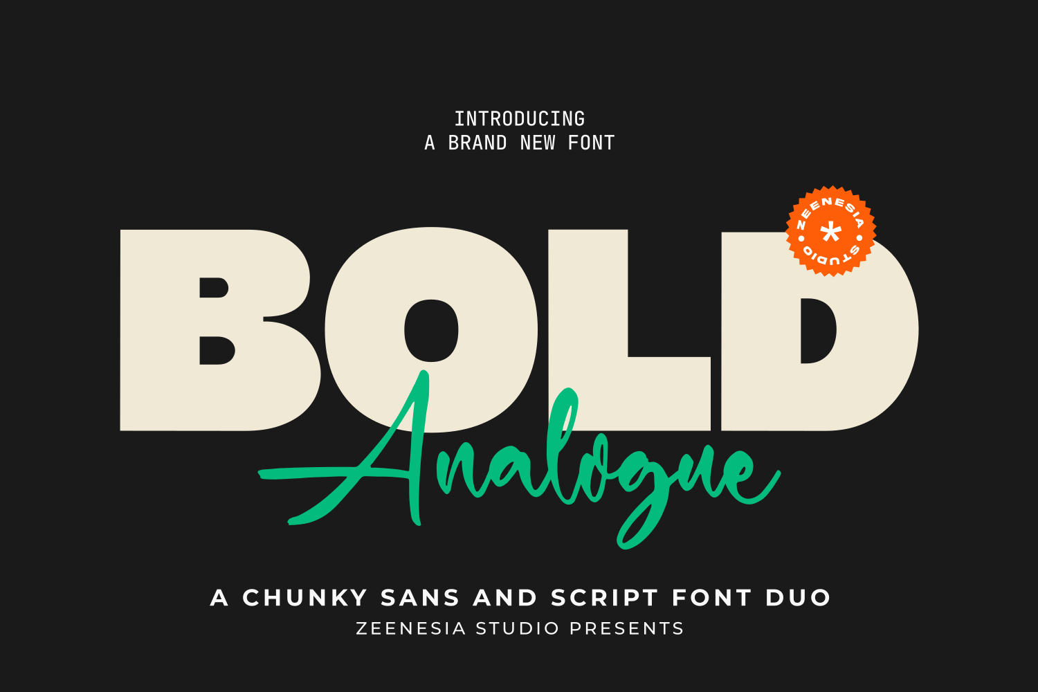 Bold Analogue preview bold display