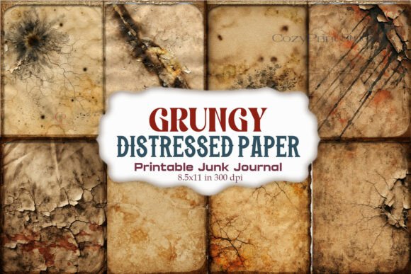 Burned Distressed Paper Junk Journal