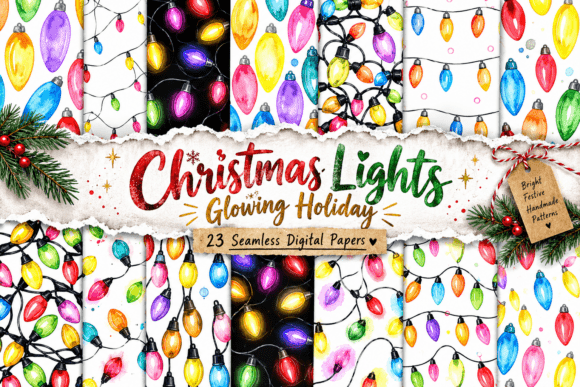 Christmas Lights Glowing Holiday
